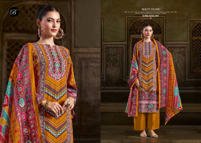 Belliza Musafir Viscose Rayon Printed Wholesale Dress Material Collection - Image 3