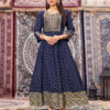 Blue Hills Butterfly 14 KG Rayon Foil Print Anarkali Gown Collection