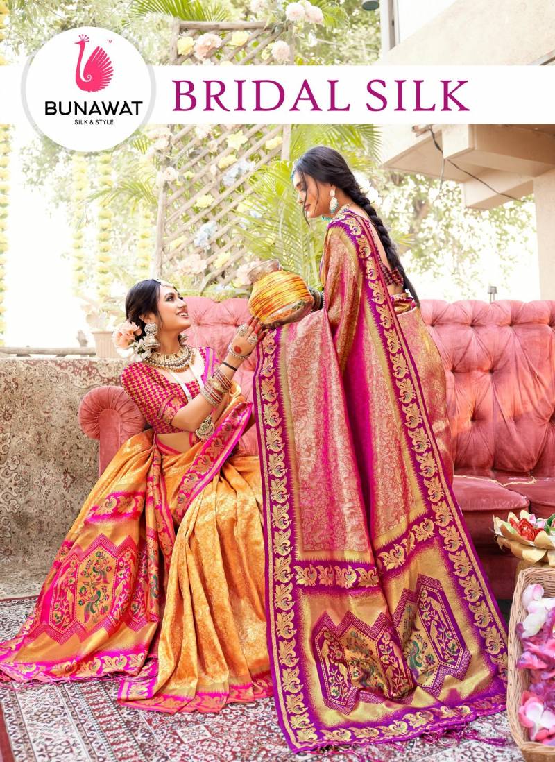 Bunawat Bridal Silk Designer Wedding Wear Silk Wholesale Sarees Collection