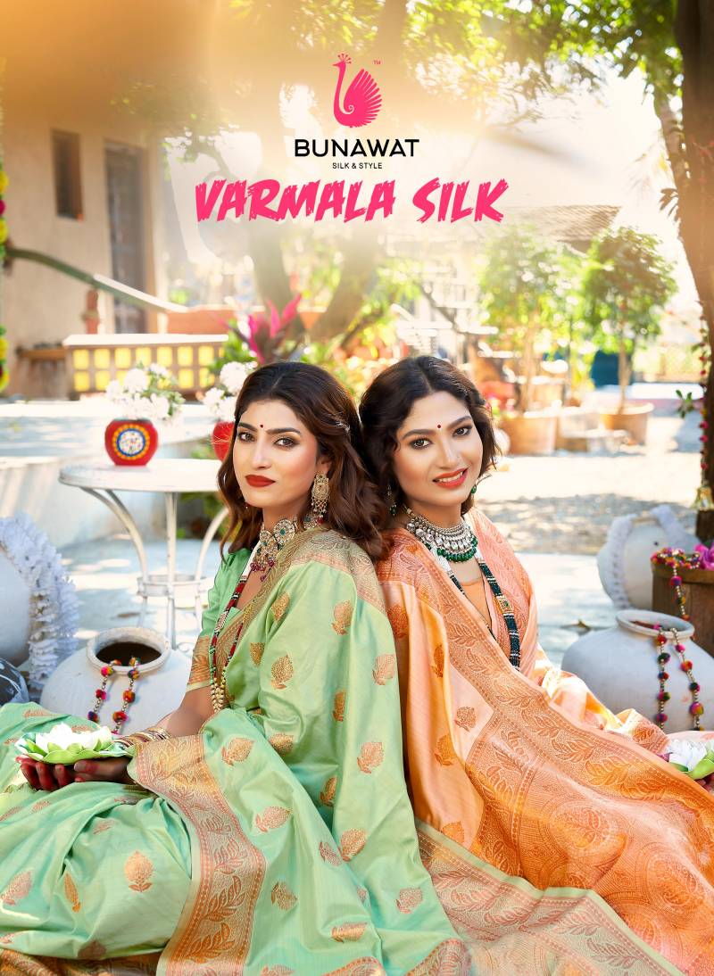 Bunawat Varmala Silk Traditional Wear Silk Wholesale Sarees Collection