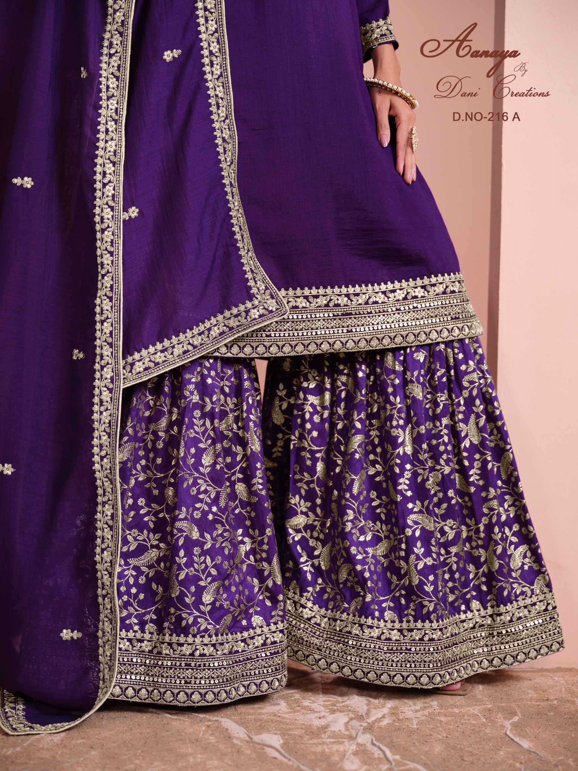 Dani Creation Aanaya Vol 216 Art Silk Plazo Salwar Suit Set Wholesale Catalog - Image 5