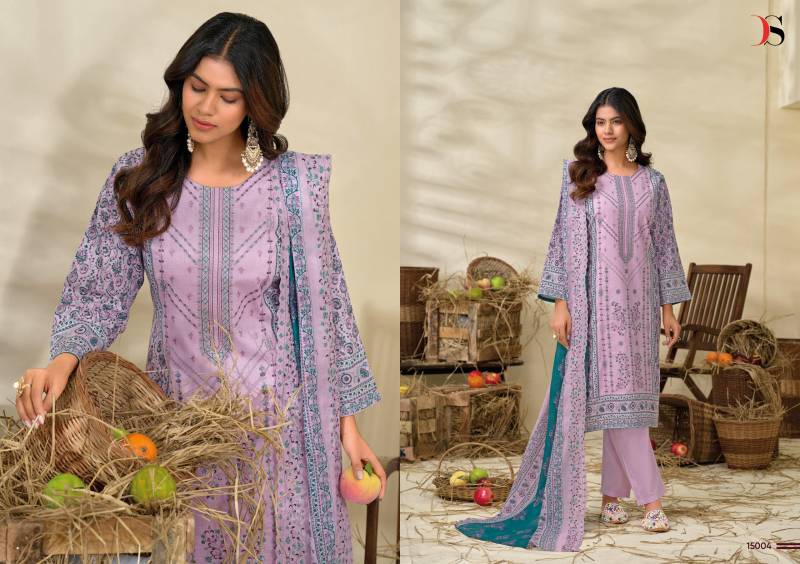 Deepsy Bin Saeed 15 Lawn Collection Cotton Wholesale Pakistani Suit Collection - Image 2