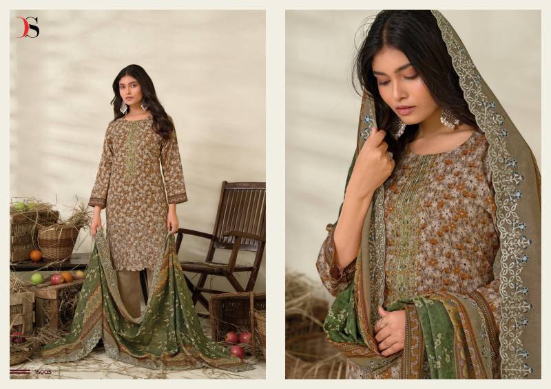 Deepsy Bin Saeed 15 Lawn Collection Cotton Wholesale Pakistani Suit Collection - Image 8