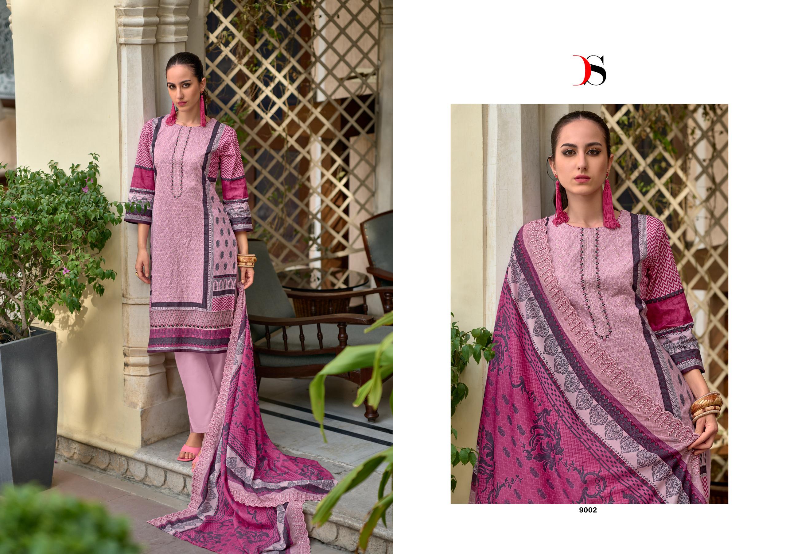Deepsy Bin Saeed Super Hit Cotton Wholesale Pakistani Salwar Kameez Catalog - Image 2