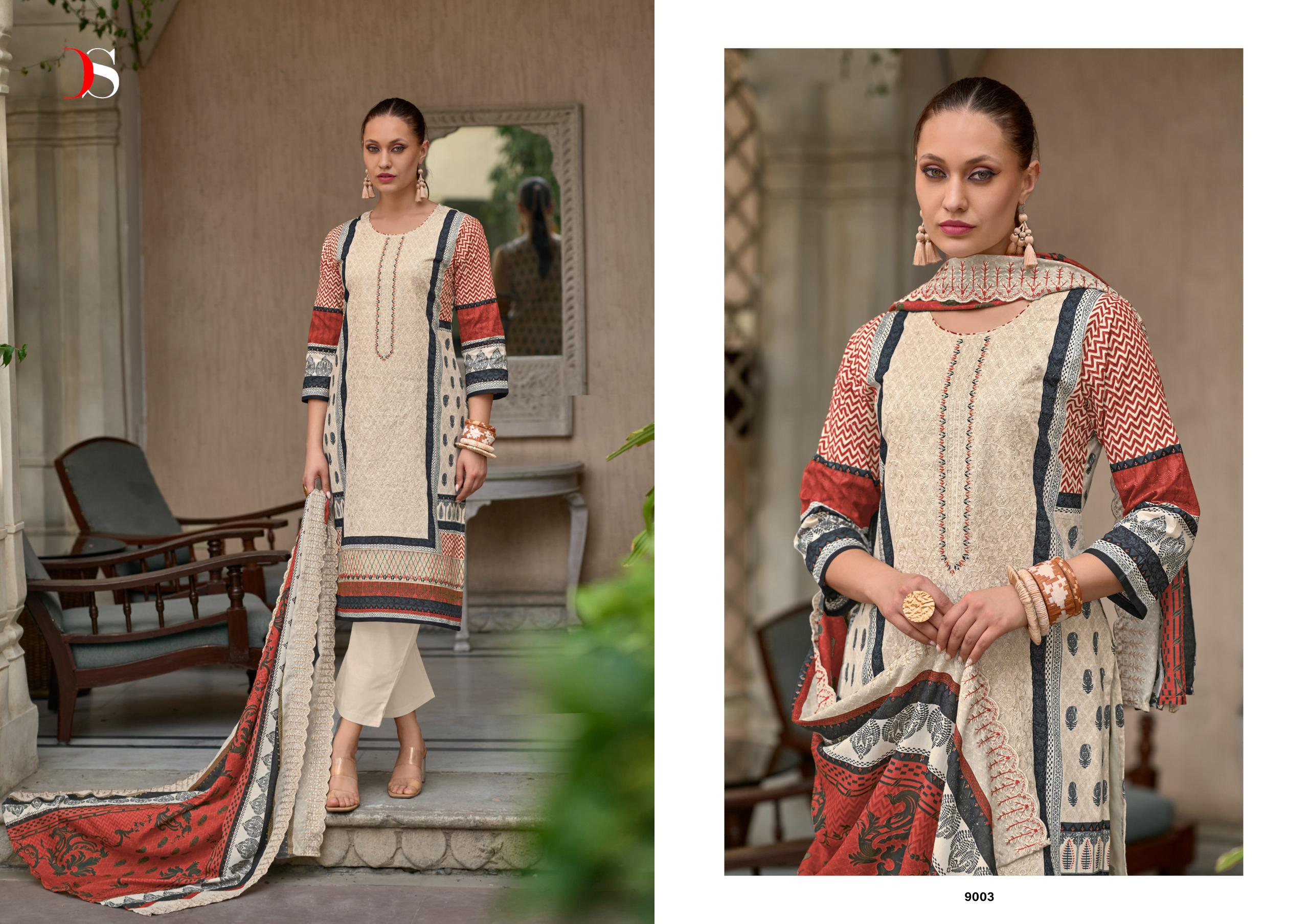 Deepsy Bin Saeed Super Hit Cotton Wholesale Pakistani Salwar Kameez Catalog - Image 4