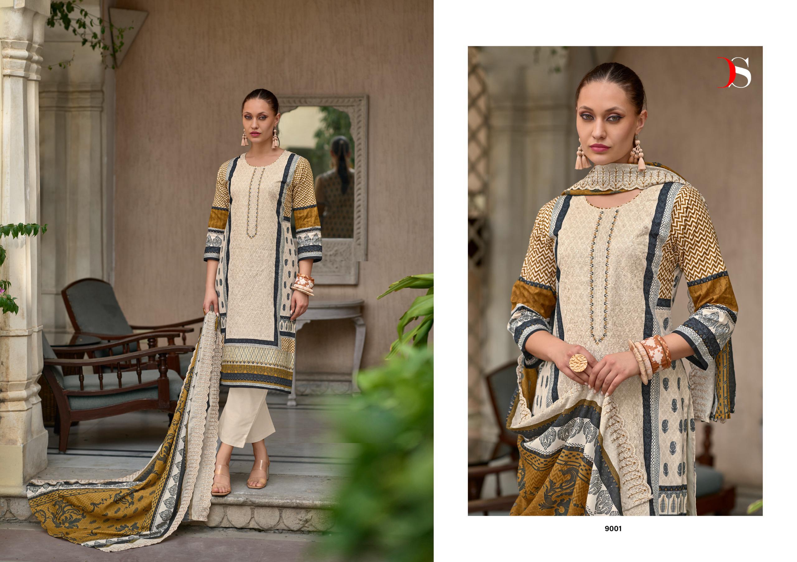 Deepsy Bin Saeed Super Hit Cotton Wholesale Pakistani Salwar Kameez Catalog - Image 5