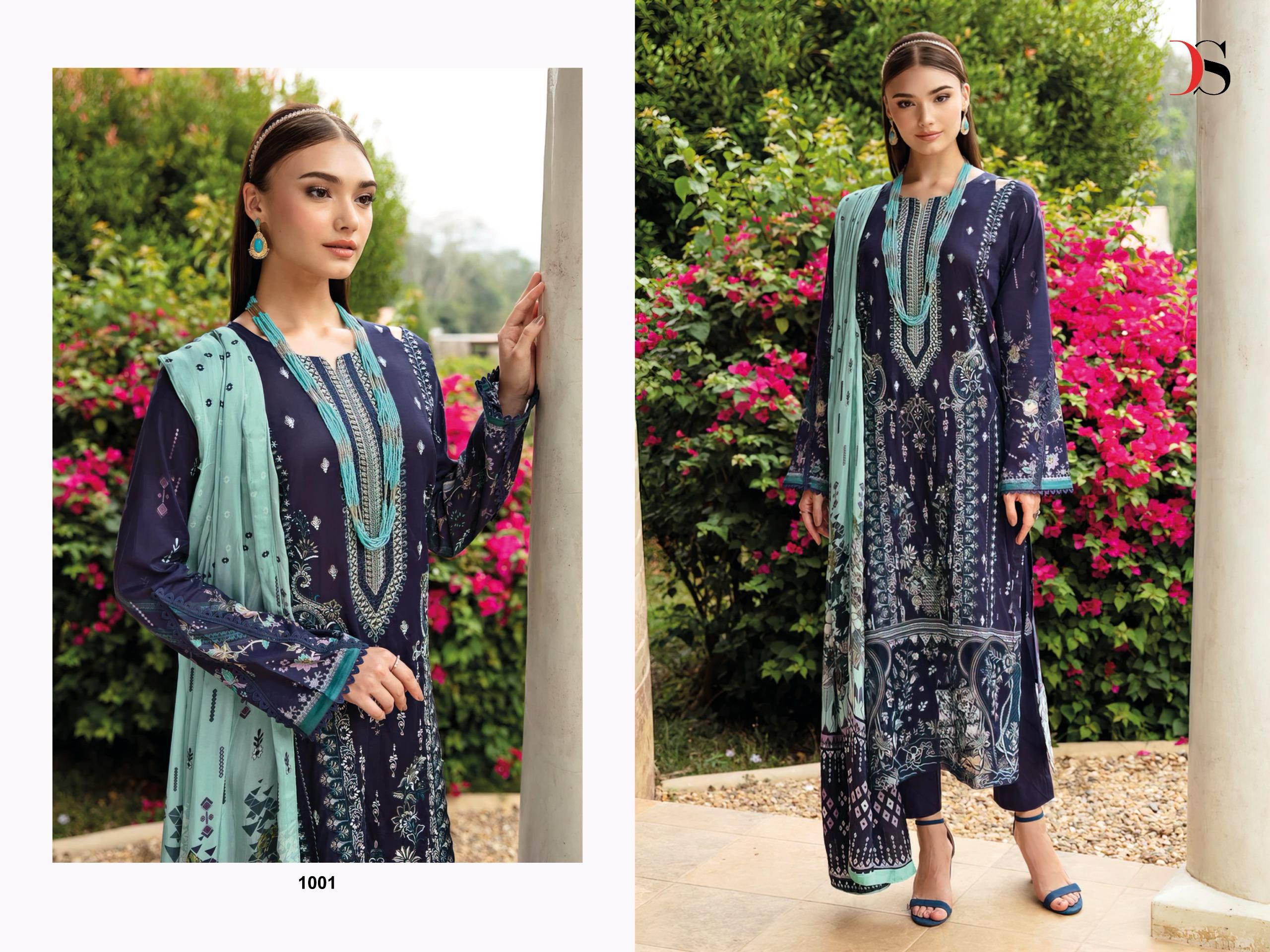 Deepsy Cheveron 14 Chiffon Dupatta Wholesale Pakistani Salwar Suits Collection - Image 6