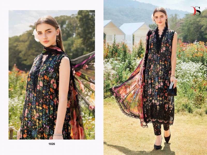 Deepsy M Print Spring Summer 25 Chiffon Dupatta Wholesale Pakistani Salwar Kameez Catalog - Image 2
