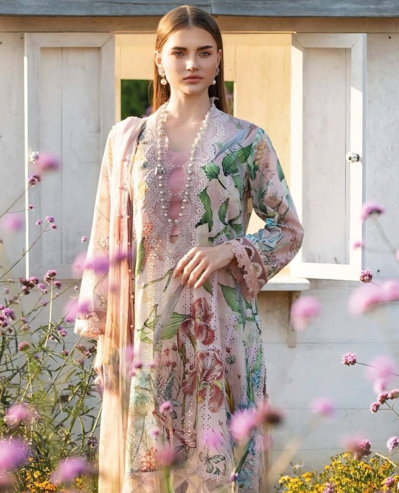 Deepsy M Print Spring Summer 25 Chiffon Dupatta Wholesale Pakistani Salwar Kameez Catalog