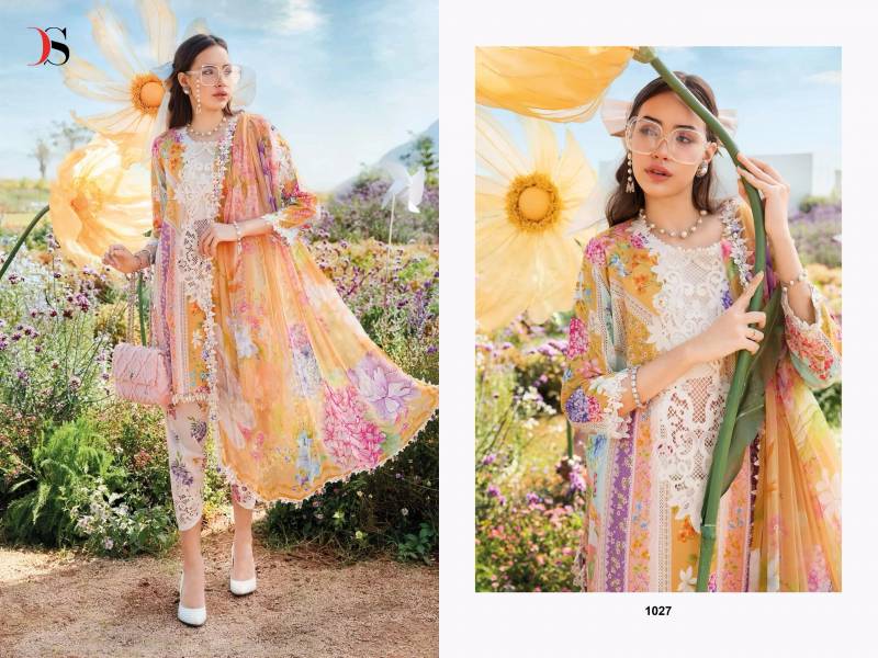 Deepsy M Print Spring Summer 25 Chiffon Dupatta Wholesale Pakistani Salwar Kameez Catalog - Image 3