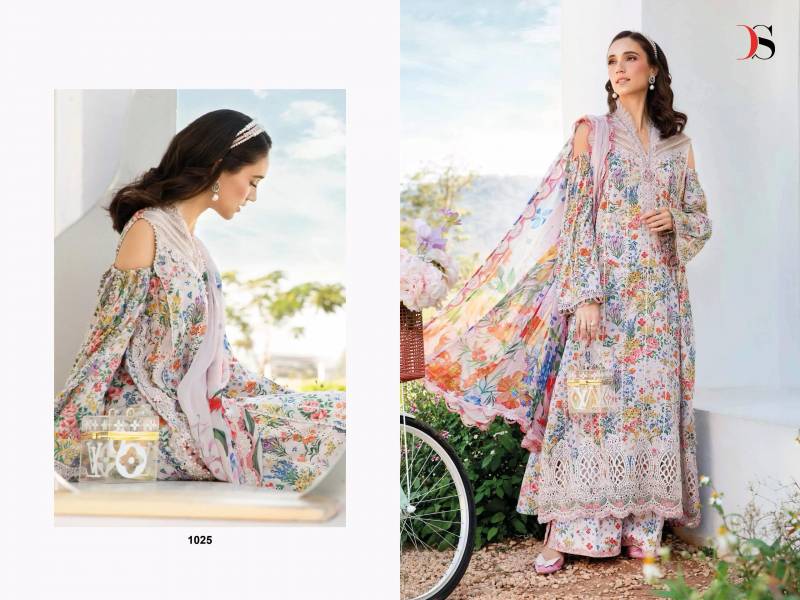 Deepsy M Print Spring Summer 25 Cotton Dupatta Wholesale Pakistani Salwar Kameez Catalog - Image 5