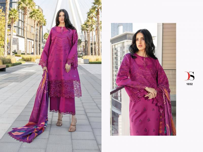 DeepsyĀ Qalamkar Lawn 25 Cotton Wholesale Pakistani Salwar Suits Collection - Image 3