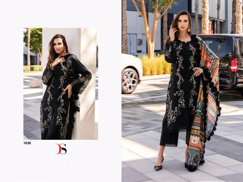 DeepsyĀ Qalamkar Lawn 25 Cotton Wholesale Pakistani Salwar Suits Collection - Image 6