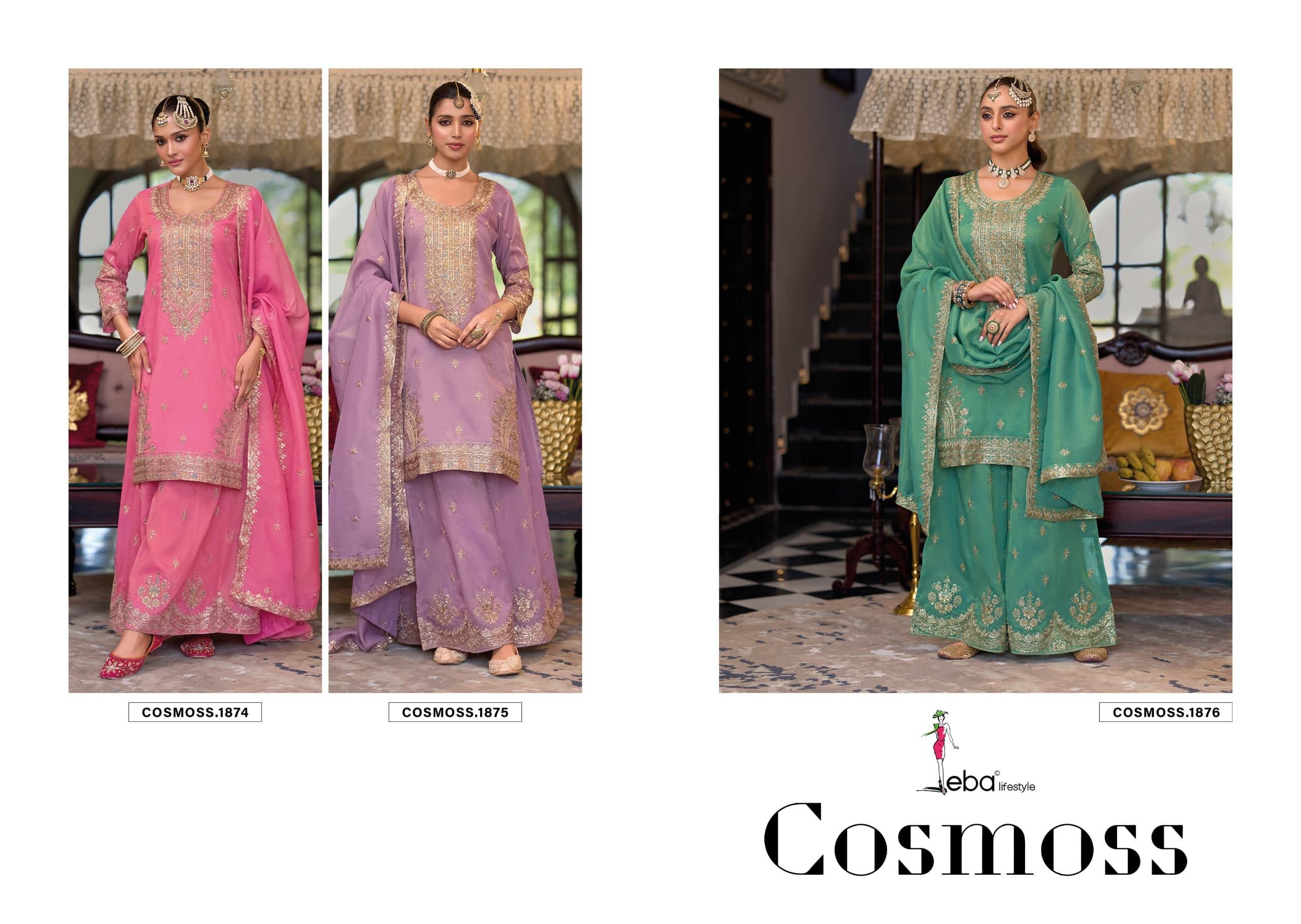 Eba Cosmoss Shimmer Wholesale Readymade Salwar Suit Catalog - Image 5