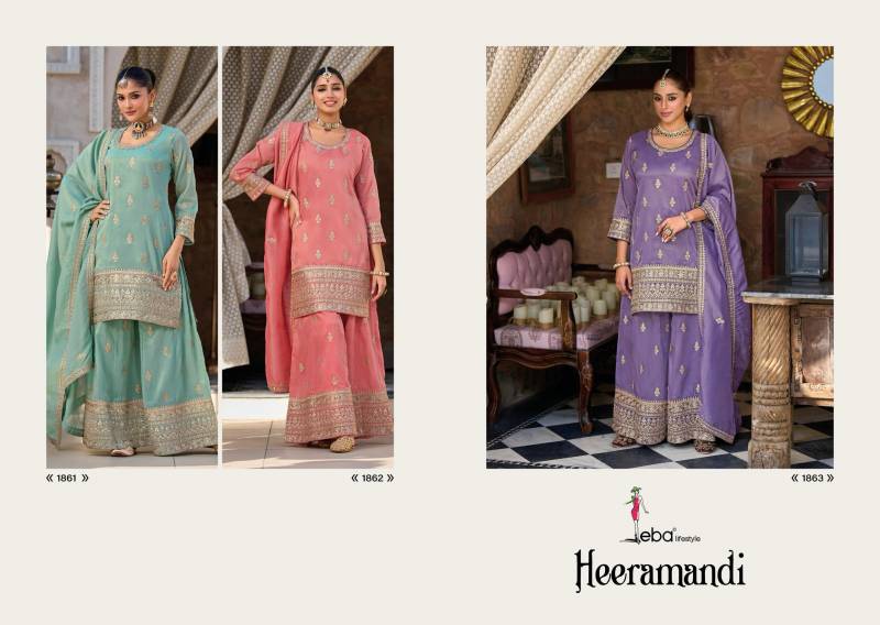 Eba Heeramandi Shimmer Embroidered Wholesale Readymade Salwar Suit Collection - Image 5