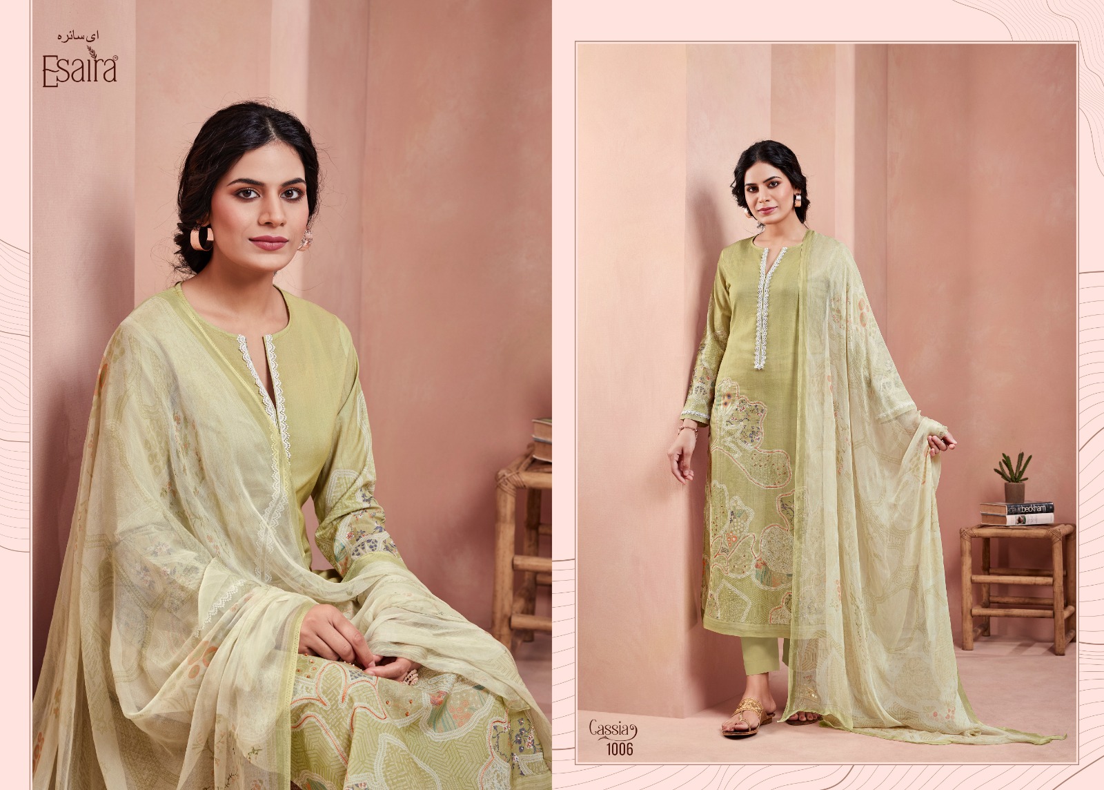Esaira Cassia Digital Printed Cotton Cambric Wholesale Fancy Salwar Suit Collection - Image 9