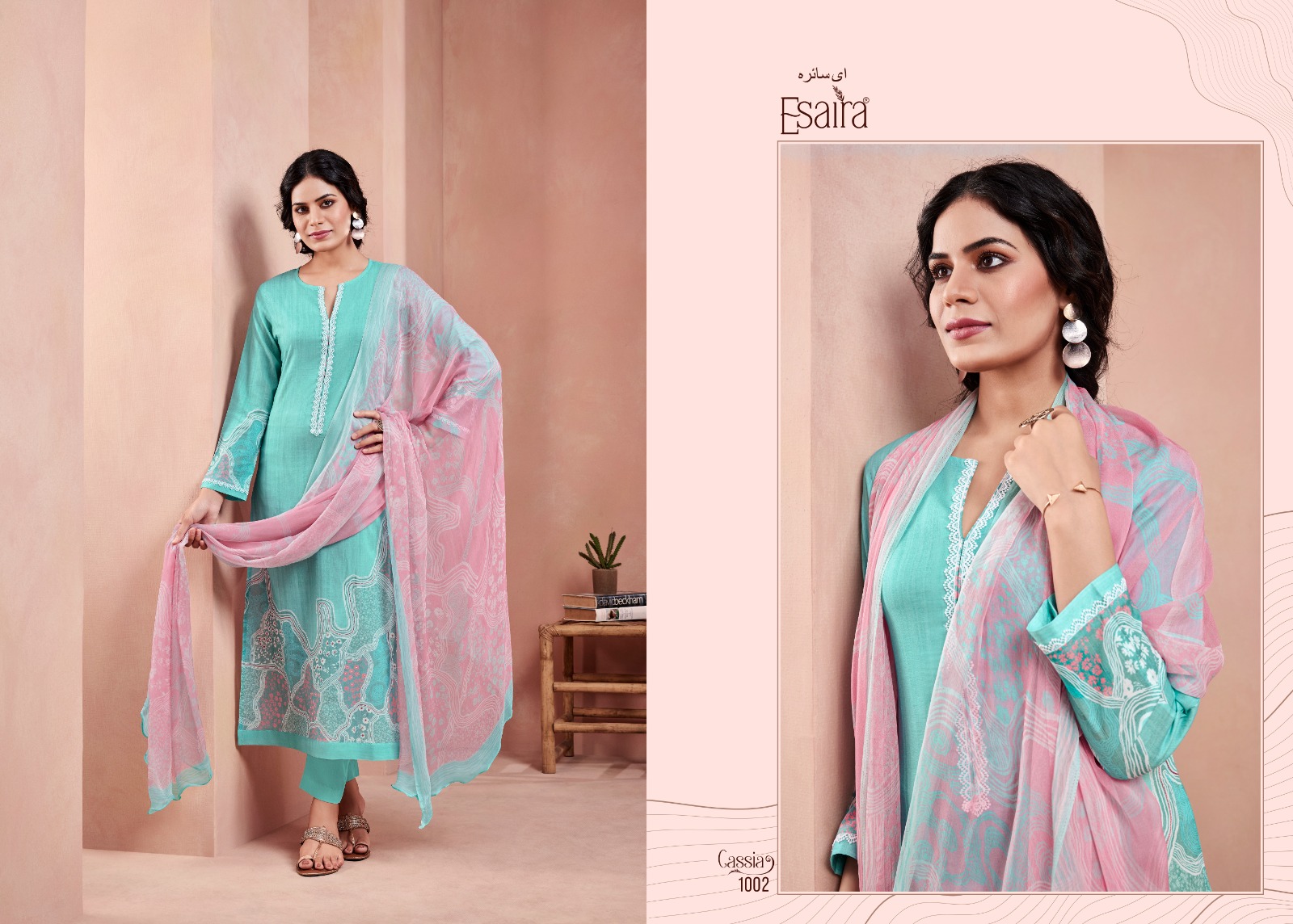 Esaira Cassia Digital Printed Cotton Cambric Wholesale Fancy Salwar Suit Collection - Image 6