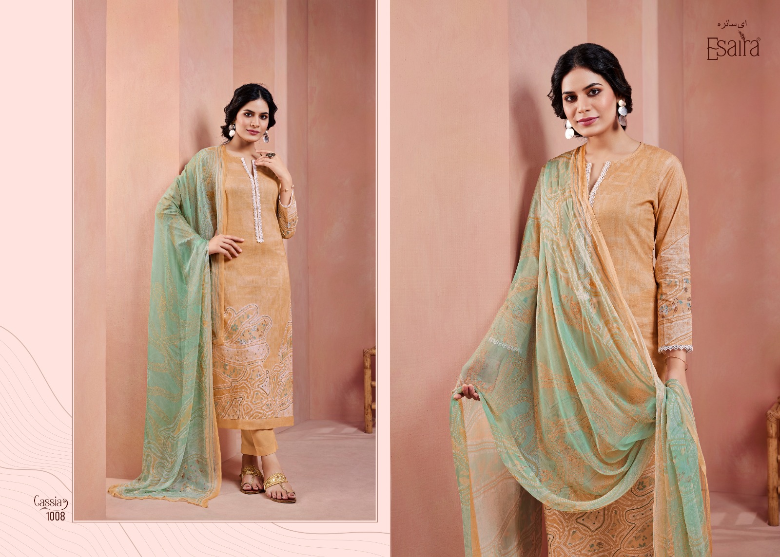 Esaira Cassia Digital Printed Cotton Cambric Wholesale Fancy Salwar Suit Collection - Image 7