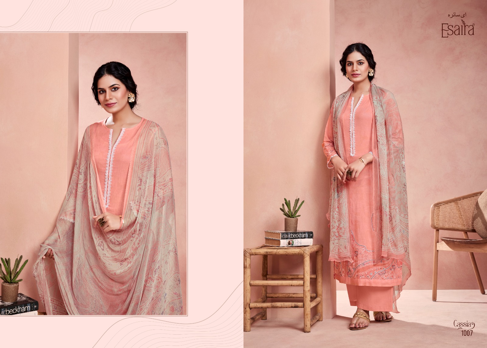 Esaira Cassia Digital Printed Cotton Cambric Wholesale Fancy Salwar Suit Collection - Image 8