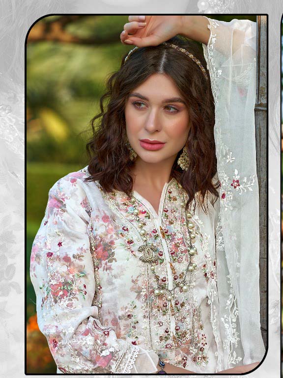 Fepic Cn911 Organza Wholesale Pakistani Readymade Eid Collection