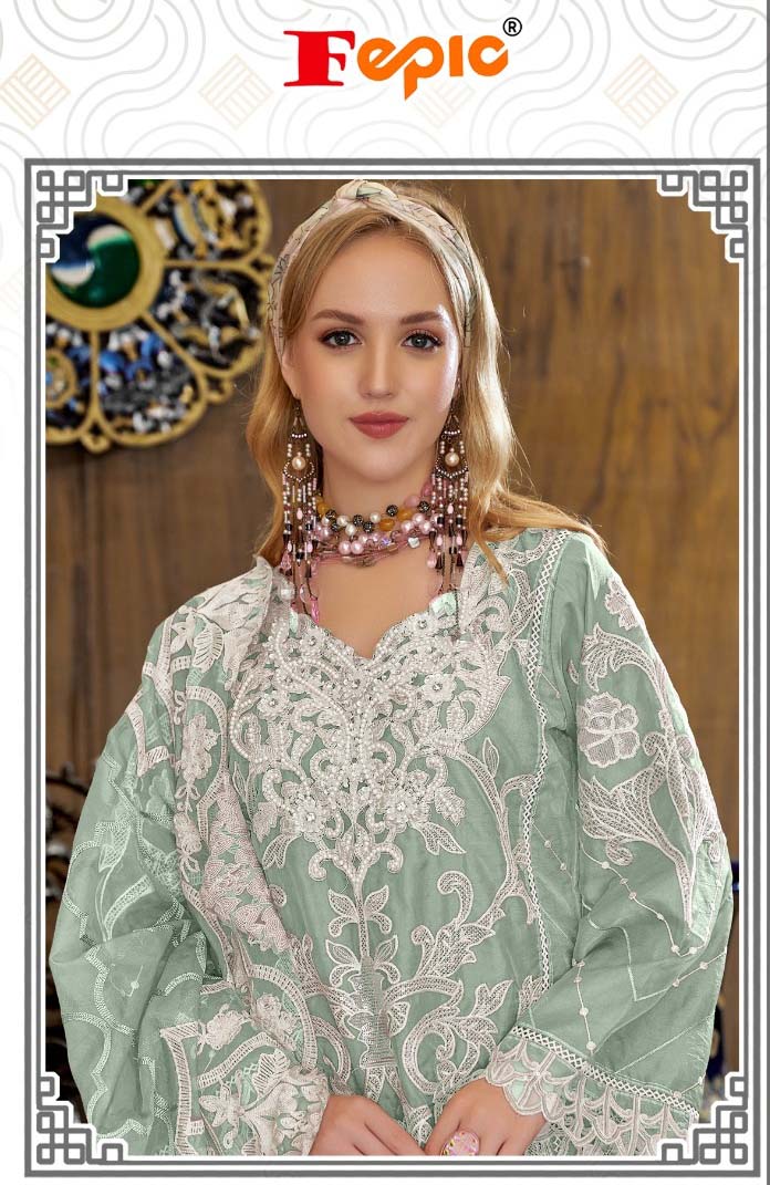 Fepic Cn975 Organza Embroidered Wholesale Pakistani Readymade Eid Collection