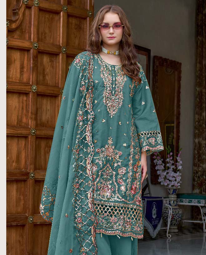 Fepic Cn991 Organza Wholesale Pakistani Eid Collection