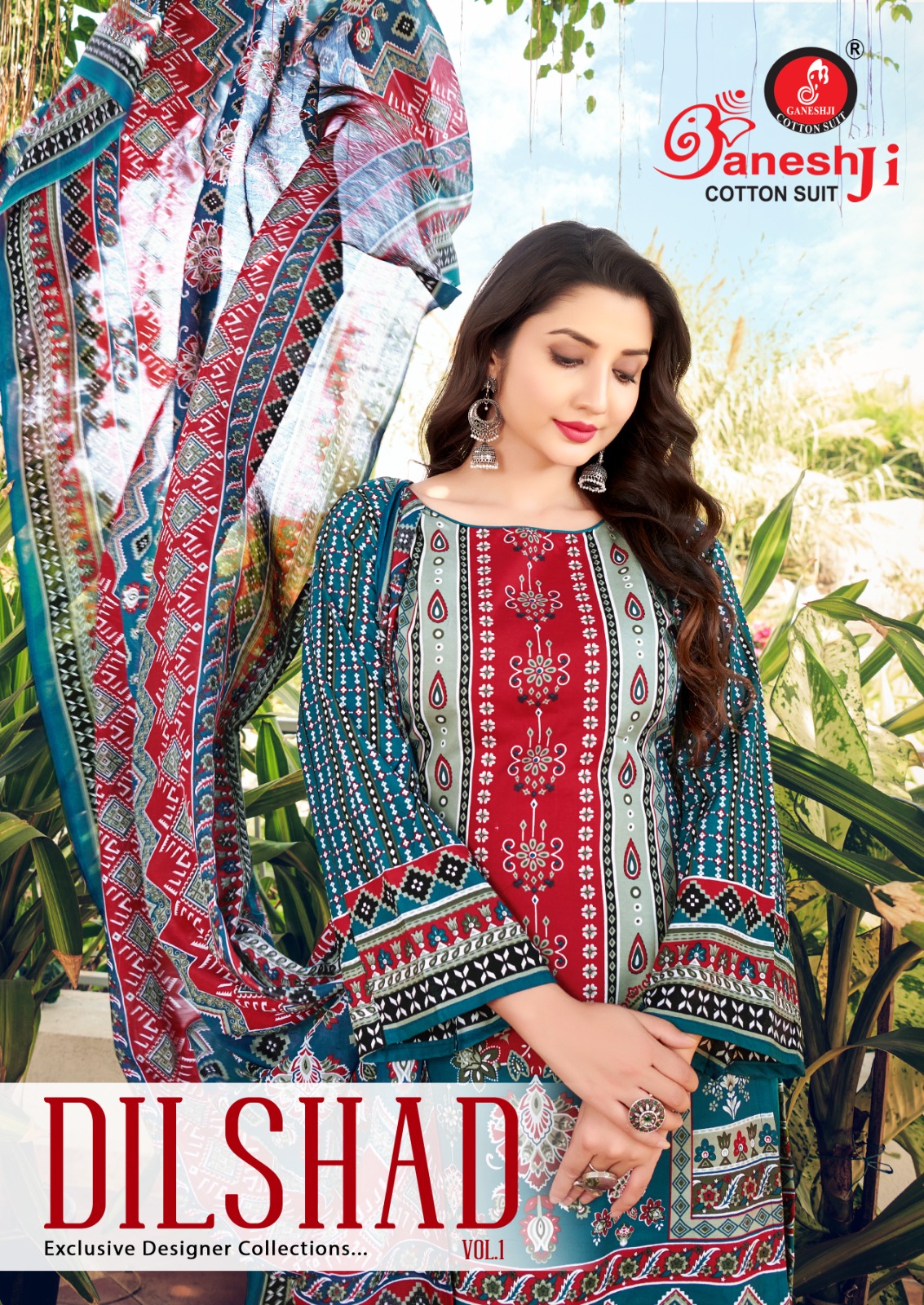 Ganeshji Dilshad Vol-01 Cotton Wholesale Karachi Dress Material Catalog