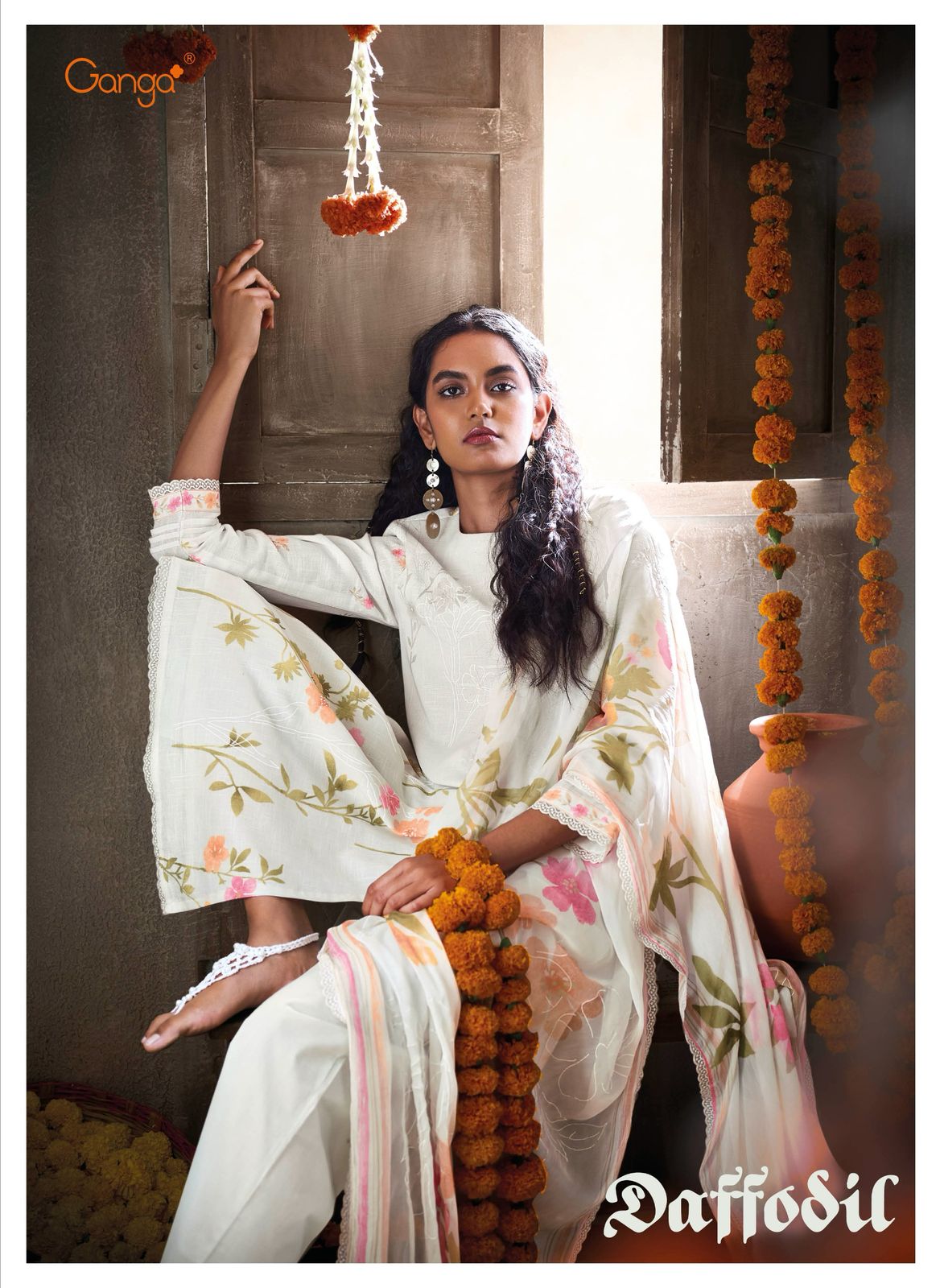 Ganga Daffodil Premium Cotton Linen Printed Wholesale Fancy Salwar Suit Collection