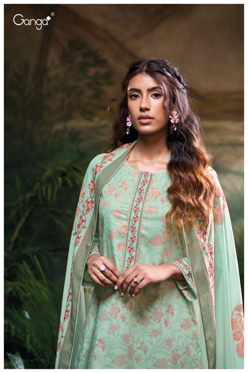 Ganga Maiya Cotton Printed Embroidered Wholesale Salwar Suit Collection