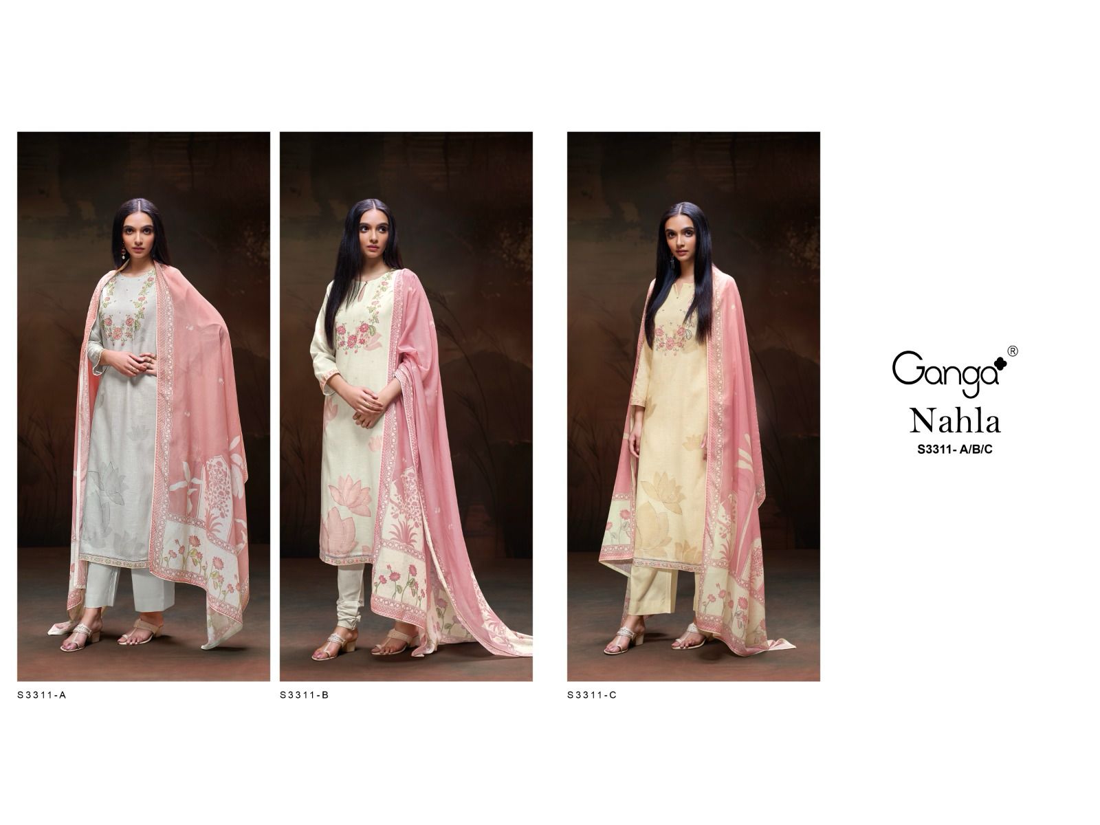 Ganga Nahla Cotton Linen Printed Wholesale Salwar Suit Collection - Image 5
