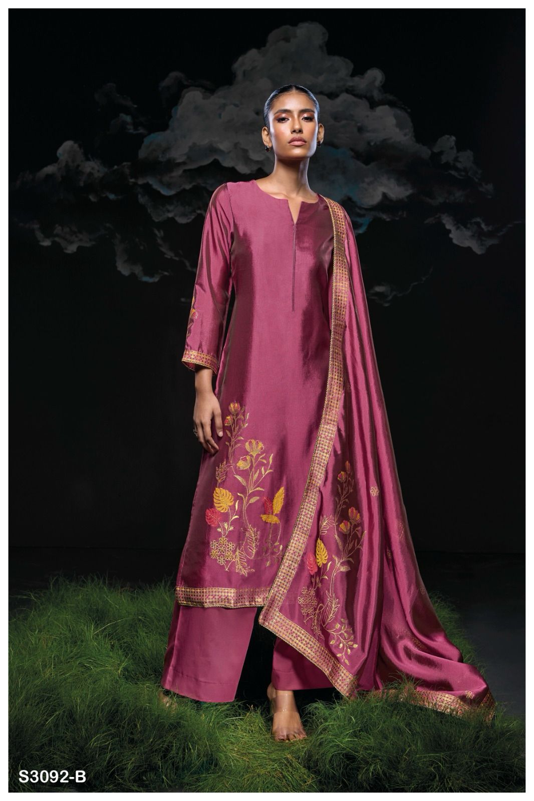 Ganga Premika Viscose Woven Silk Jacquard Wholesale Salwar Suit Collection - Image 2