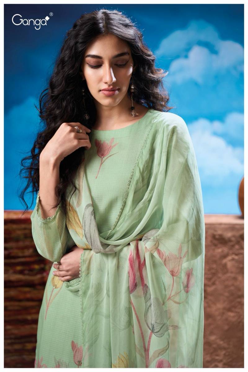 Ganga Quinlyn Cotton Embroidered Wholesale Salwar Suit Collection