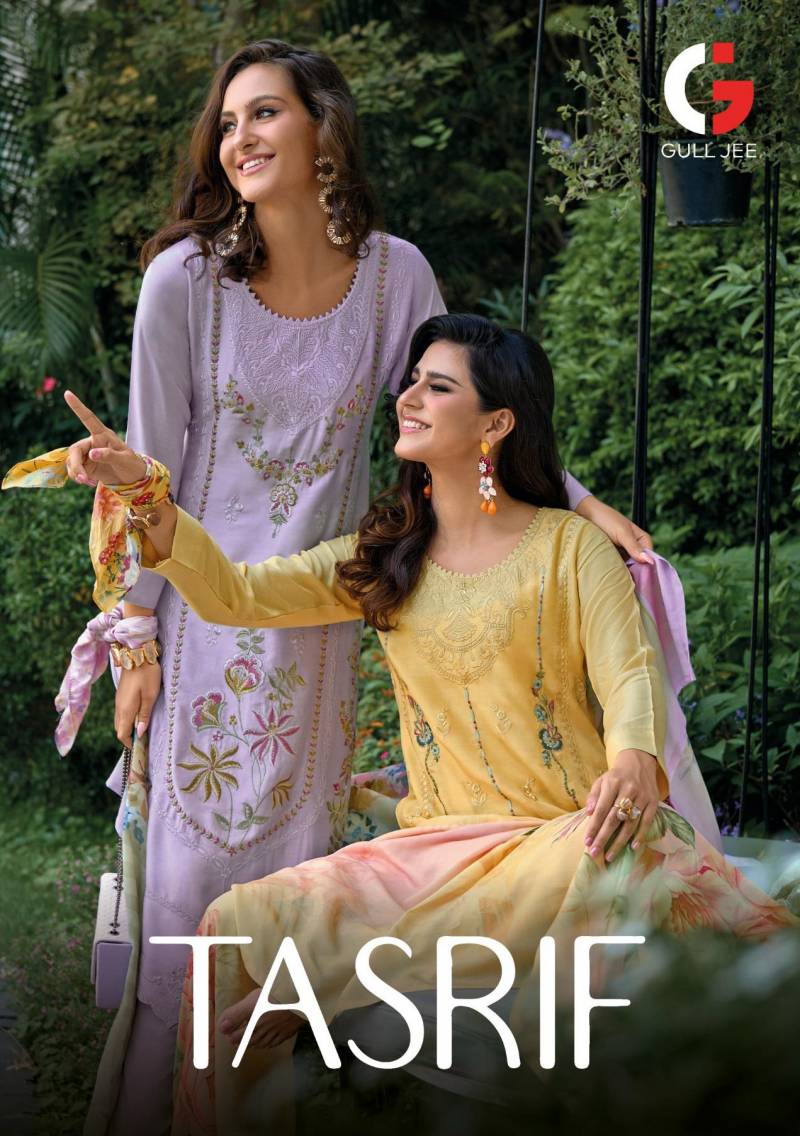 Gull Jee Tasrif Viscose Maslin Embroidered Wholesale Salwar Kameez Collection