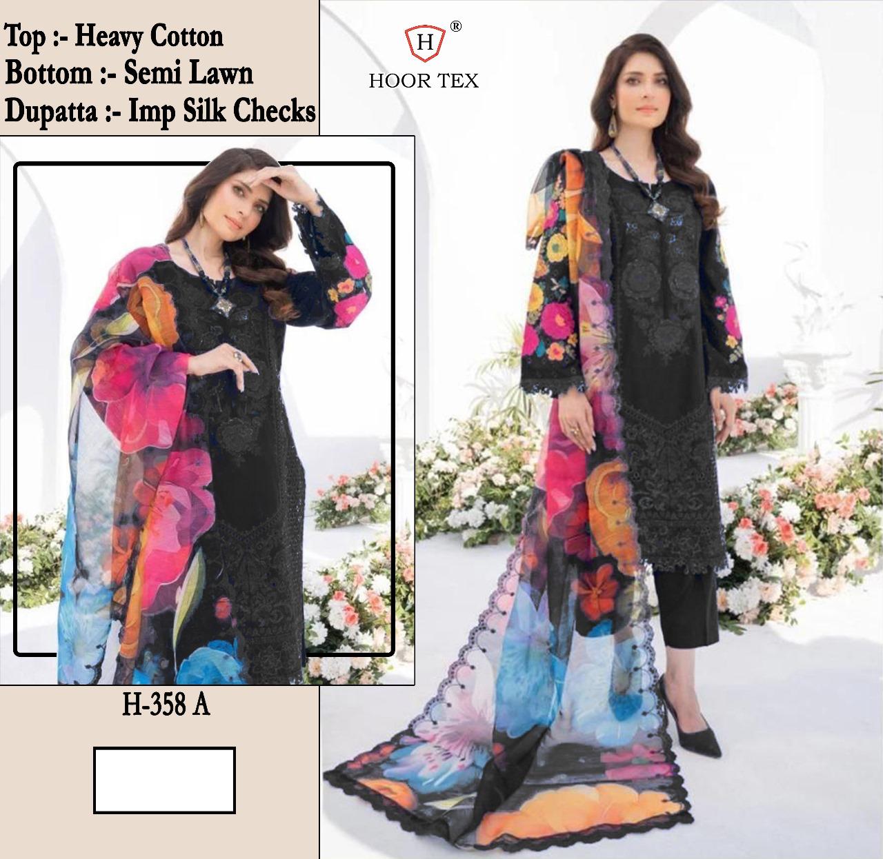 Hoor Tex H-358,A To D Heavy Cotton Wholesale Pakistani Eid Collection - Image 2