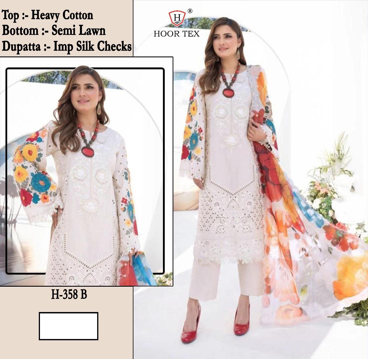 Hoor Tex H-358,A To D Heavy Cotton Wholesale Pakistani Eid Collection - Image 5