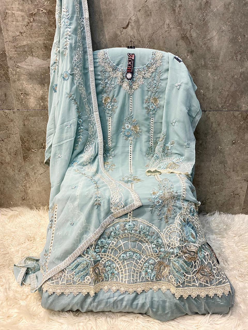 Hoor Tex H-361,A To D Fox Georgette Wholesale Pakistani Eid Collection