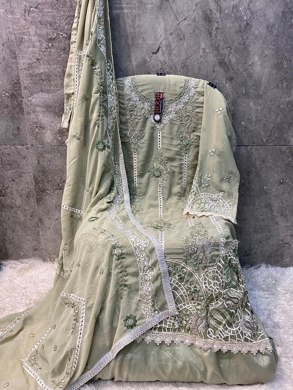 Hoor Tex H-361,A To D Fox Georgette Wholesale Pakistani Eid Collection - Image 6
