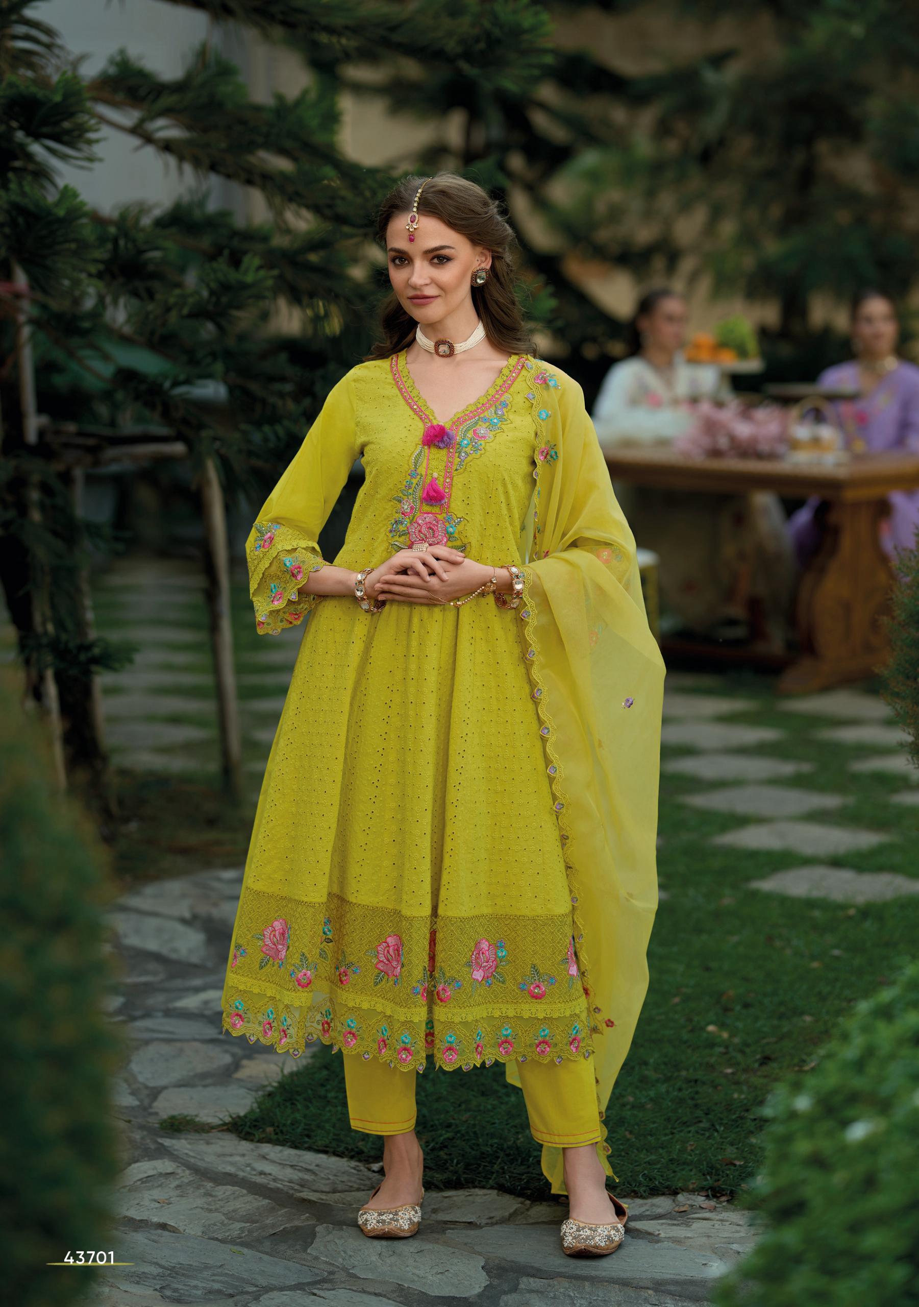 Kailee Fashion Nazm Anarkali Suit Wholesale Catalog