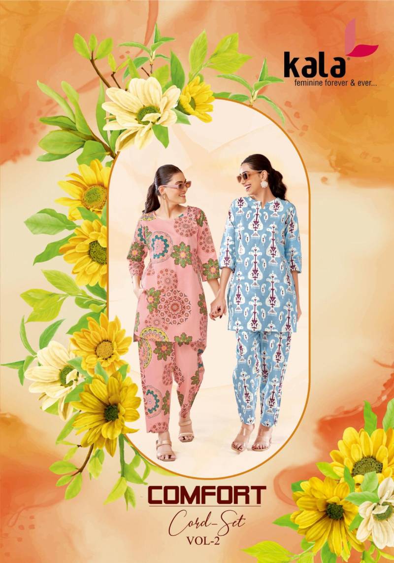 Kala Comfort Cord Set Vol 2 Cotton Printed Wholesale Co Ord Set Collection