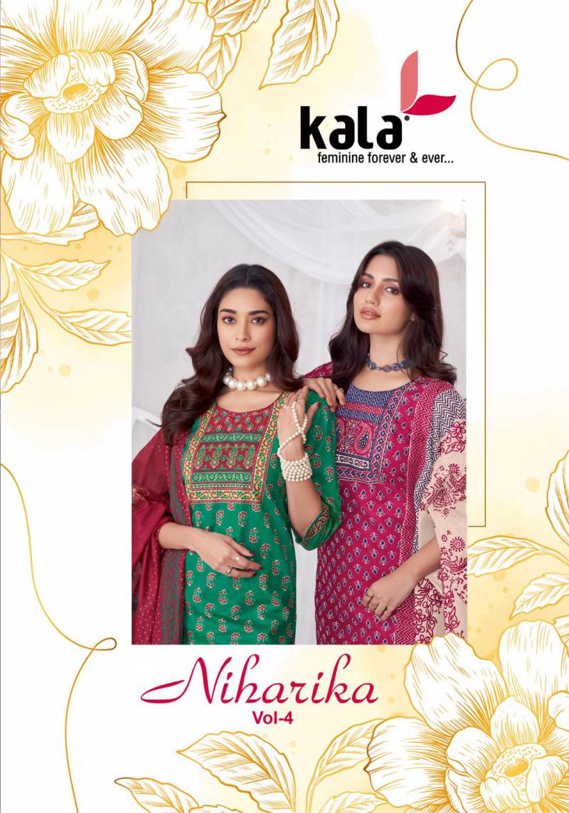 Kala Niharika Vol 4 Jaipuri Printed Wholesale Dress Material Collection