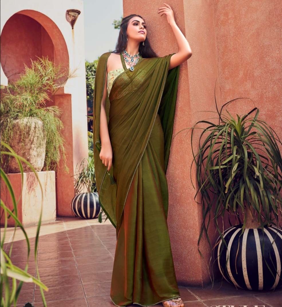 Kashvi Neel Vol 5 Satin With Swarovski Work Wholesale Fancy Saree Catalog