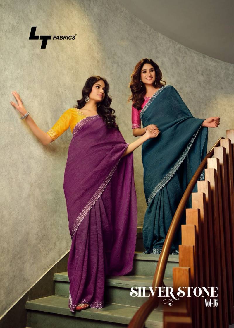 Kashvi Silver Stone Vol 16 Cosmos Wholesale Fancy Saree Collection