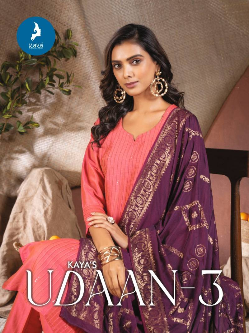 Kaya Udaan 3 Silk Wholesale Kurti Bottom With Dupatta Collection