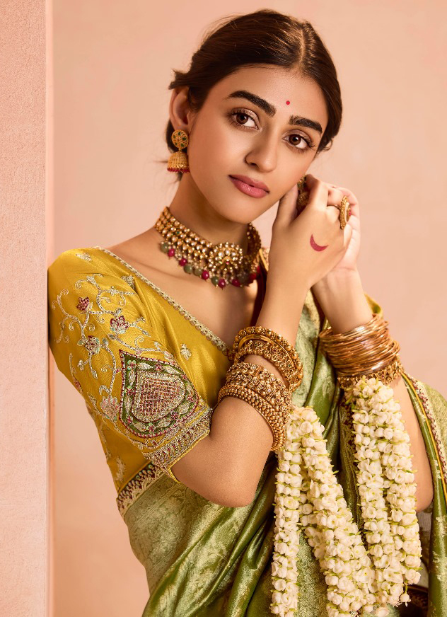 Kimora Utsav Zari Tissue Silk with Embroidery Lace Saree Collection — Wholesale Sarees, Kimora wholesale from Surat — view 1