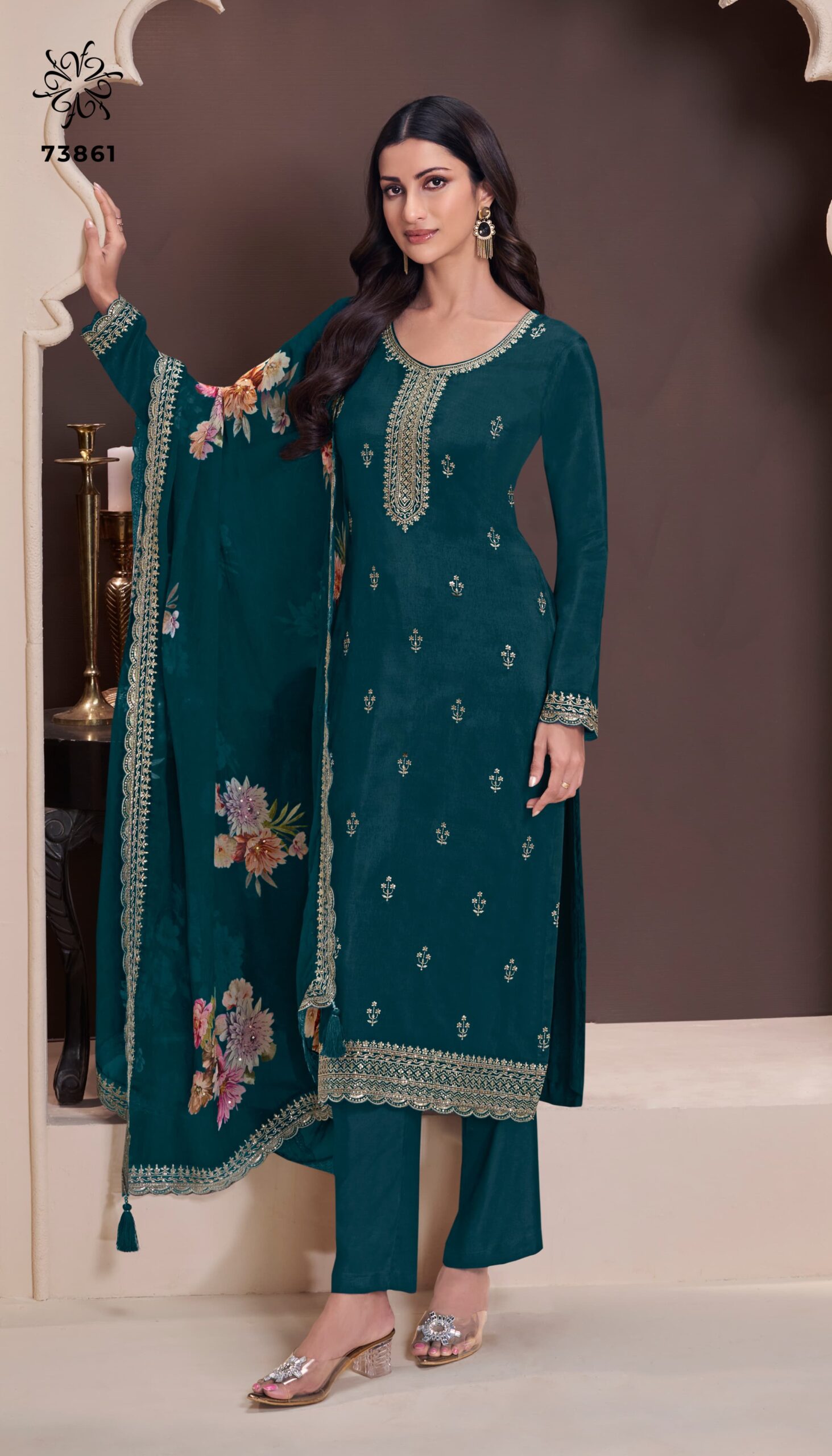 Vinay Kuleesh Shivangi-2 Moonga Silk Wholesale Dress Material Collection - Image 2