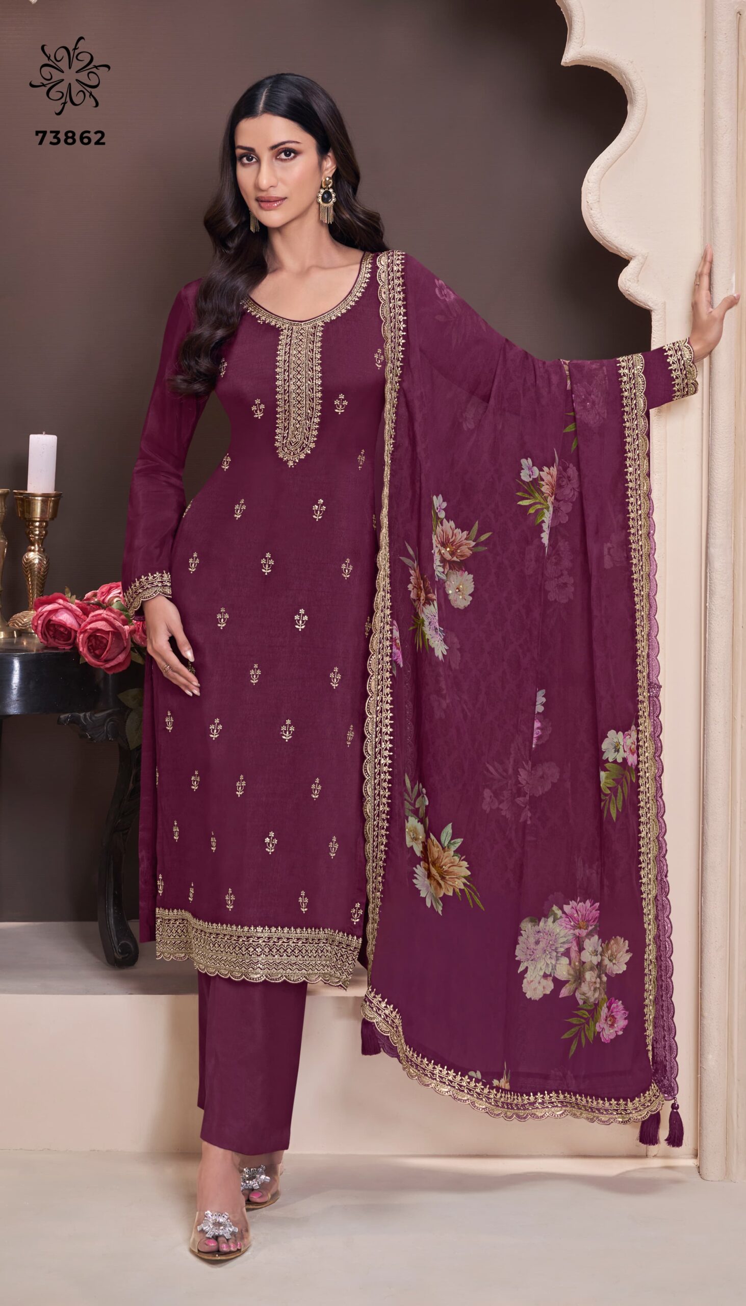 Vinay Kuleesh Shivangi-2 Moonga Silk Wholesale Dress Material Collection - Image 3