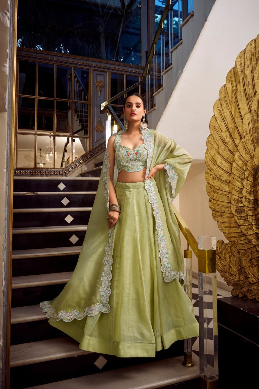LNB Ayra Gold Crush Elegant Wedding & Partywear Lehenga Collection - Image 8