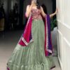 LNB Vedika Vichitra Silk with Sequins Embroidery Designer Lehenga Set Collection (5)