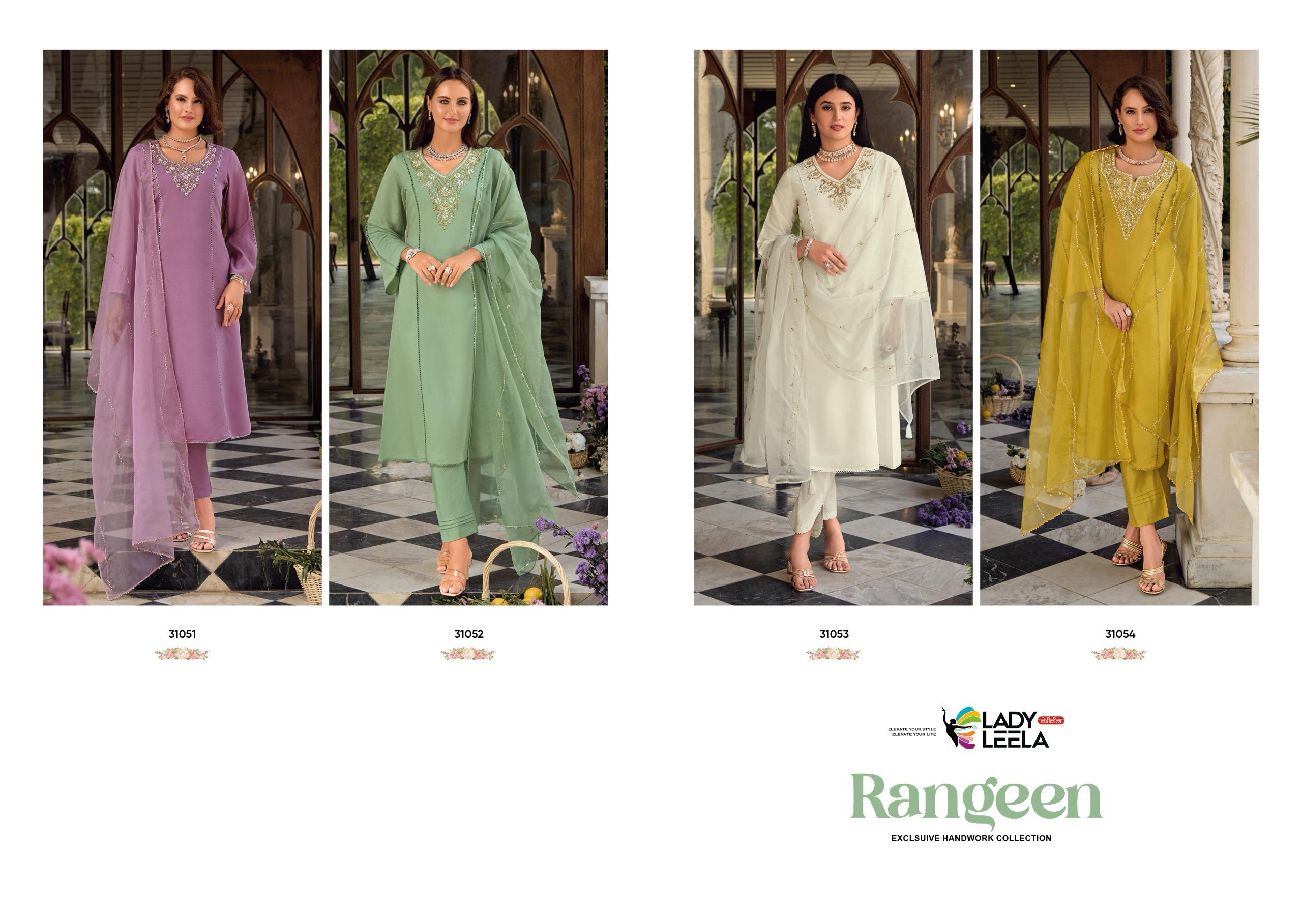 Lady Leela Rangeen Pure Viscose Silk Wholesale Kurti Set Catalog - Image 5
