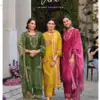 Shop Lady Leela Vara at ₹1445 per piece. Premium viscose designer suits in sizes M-XXXL. Perfect for festive wear. Pre-book now for 10th March 2025 launch!